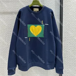 Vintage Stickerei Sweatshirts Heart Applique Frauen Sweatshirts Klassische Designerliebhaber Sweatshirts