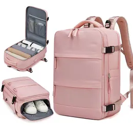 Schulbeutel 35L Reise -Rucksack Schulter für Frauen Mann wasserdichte USB -Ladungshafen -Laptop -Rucksäcke Rucksack mit Schuhen Tasche Mochila 230817