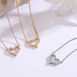 Designer Jewelry T Jia Di Necklace Boutique di San Valentino Gift Love Cuore a forma di Cuore AAA