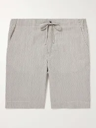 Herren Shorts Sommer Italienisch Design Casual Short Hosen Loro Piana gerade leggestreifte Wollschurken Strand Kee