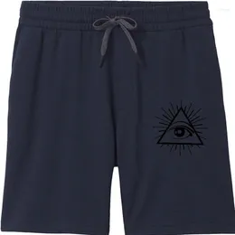 Men's Shorts Title: ALL SEEING EYE PRINTED MENS WHITE Men ILLUMINATI CONSPIRACY TEE CROSS CULT