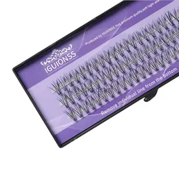 Falsos cílios 60 pacotes Extensão de Mink para cílios naturais 3D Volume russo FAUX EYELASHES INDIVIDUAL