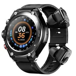 T92 Smart Watch 2-in-1 TWS Bluetooth Headset Call ، الموسيقى المحلية ، معدل ضربات القلب ، ضغط الدم