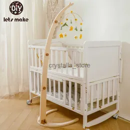 Baby Catcles Mobiles Bed Bell Suport Toy 0-12 meses Baby Cribs Music Box Baby Wooden Suport pendurado Suporte de brinquedo Toy Presente HKD230817