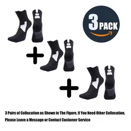 Sportsocke 3 Paare Outdoor Sport Professional Radsportsocken Basketball Fußball Fußball Running Trekking Socken Calcetinen Ciclismo Hombre Me 230816