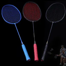 Diğer Spor Malzemeleri 2 PCS Çift Grafit Tek Badminton Raket Profesyonel Karbon Fiber Raket Taşıma Çantası ASD88 230816