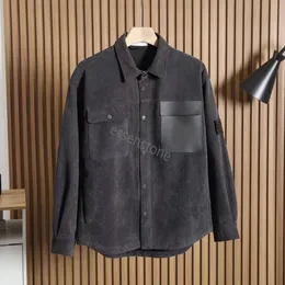 Designer Stone Pocket Jackets Jacka Långärmad dragknapp Märke Män