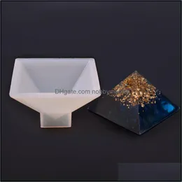 Formar nya pyramidcylinderkvadrihedronform Sile Epoxy Harts Mods DIY Pendant Smycken Making Craft Home Drop Delivery Tools Equipmen Otlmj