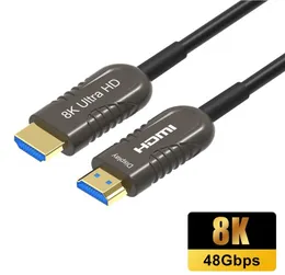 광섬유 8K 60Hz HDMI 2.1 케이블 48GBPS 4K 120Hz 144Hz EARC HDR HDCP 2.2 2.3 HDTV 게임 콘솔 PC TV