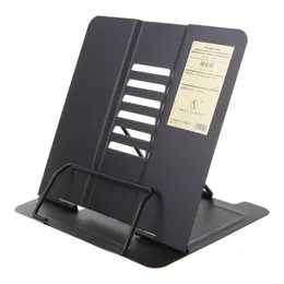 Schreibtischschubladenorganisatoren tragbare Metallverstellbare Lesebuchhalter Support Dokument Regal Buchstand W3JD 230818