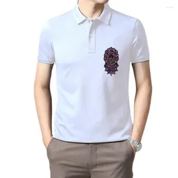 Polos Polos Of God T-Shirt Men Man Flower Mandala T Shirt Neon geometryczne designerskie Tshirt 80S Ubrania uliczne Bawełniane białe topy koszulki