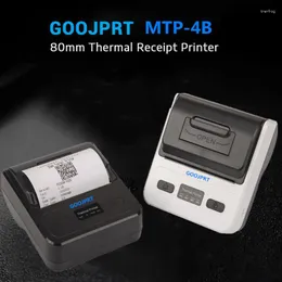 Mini impressora térmica portátil de recibos, sem fio, 80mm, bluetooth, telefone móvel, android, pos, pc, bolso, fabricantes de contas, impressão