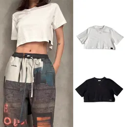 Sommer Mode Casual Crop Top Women Designer Slim T-Shirts Brief Stickerei Elegante weibliche Kurzarm-Tops