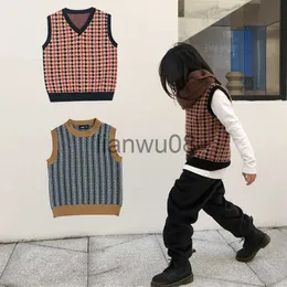 Pullover Kinder Gestrickte Weste Jungen Pullover Neue Herbst Winter Kleinkind Mädchen Wolle Baumwolle V Kragen Baby Mädchen Casual Pullover Warme top Tees x0818