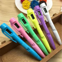 Electronic Watch Pen For Office Clock Test Ball Kawai Creative Supplies Blue Ballpoint Pens