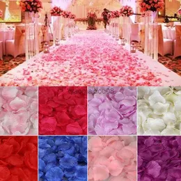 Decorative Flowers Wreaths 100-5000pcs Romantic Colorful Artificial Rose Petals For Wedding Party 11Colors 4.5*4.5cm Fake Petals 5Z HKD230818