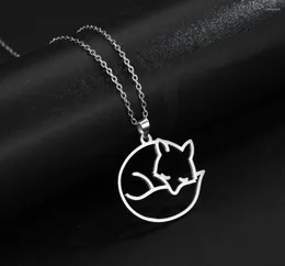 Charms 1pc Fashion Animal Pendant Halsband Rostfritt stål Chokerkedja Halsband Sommarsmycken Önskningar för kvinnliga flickor F1519