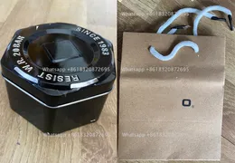 Scatole per orologi con scatole per orologi in metallo nero di marca stile GA di moda Confezione regalo con borsa Shock GM GA
