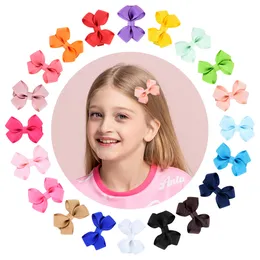 Contrasting color three-dimensional twisted leaf bow children's hair accessories hair clip side clip baby cute hair clip ins646