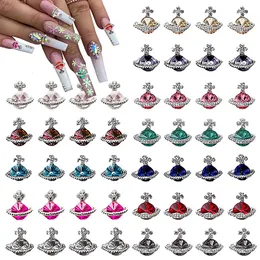 Nagelkonstdekorationer 100st naglar Planet Charms smycken DIY Parts Gem Diamond Crystal Decoration Accessories 230816