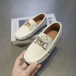 Tênis tênis de couro genuíno meninos meninas sapatos de grife mocassins infantils molhados crianças crianças planos de barco casual sapatos de casamento infantil j230818