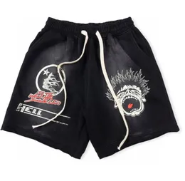 Mens Designers Shorts Pants Casual Short Hellstar Studios Låter som Heavenstyle Pocket Sport Men Kvinnors shorts Hip Hop Streetwear