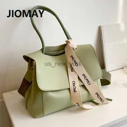 Totes JIOMAY Fashion Bags Luxury Handbags for Women Designer Brand PU Leather Tote Bags Purses Commuter Large Capacity Shoulder Bag HKD230818