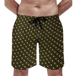 Men's Shorts Yellow Daisy Board Cute Floral Print Casual Short Pants Man Design Running Comfortable Beach Trunks Gift