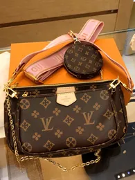 10a Multi Pochette Luxurys Designer Bags Women Women Plouddy Crossbody Bag Высококачественные 3 кусочки сумочки мода настоящая кожаная цепочка кошелек кошельки для женщины сумки для женщины