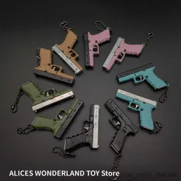 Itens de novidade itens de chave de chave de alta qualidade Toy Toy Gun Miniature New Product Loy Pistol Collection Toy Gift Pinging R230818