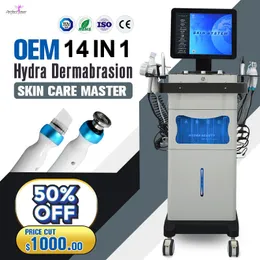 hydrogen dermabrasion 13 IN 1 rf lifting pdt light therapy micro current oxygen jet peel facial microdermabrasion machine