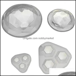 Другие 4PC Diamond Transparent Disced Decorative UV -смоля