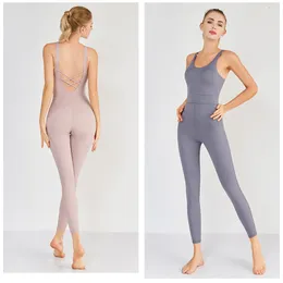 Mumins femininos Rompers Rompers Sexy Blackless Sport Terne de dança apertada Conjunto de fitness macacão esportivo para mulheres Ginástica de ginástica O treino de treinamento Althletic 230817