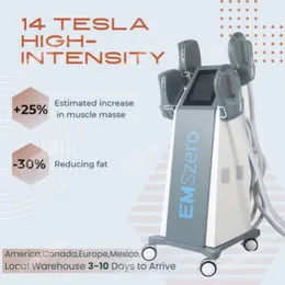 14 Tesla Emszero högintensiv kroppsbantningsmuskel i skulptur Neo Building Shape Hi-EMT Body Sculpting Reducing Fat Machine Ny