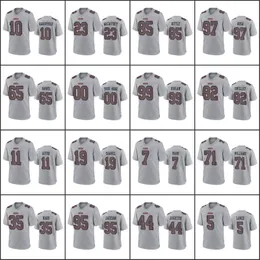 Jerseys San Francisco''49ers''men 44 Kyle Juszczyk 5 Trey Lance 16 Joe Montana 여성 청소년 회색 맞춤형 분위기 패션 게임 저지