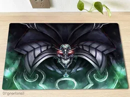 마우스 패드 손목 Yugioh Playmat 구축함 매트 트레이딩 카드 게임 매트 테이블 매트 고무 마우스 패드 백 r230818