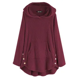 Womens Sweaters WomenS Fashion Autumn And Winter Solid Color Long Sleeve Hooded Fleece Sweater Simple Fashionable Versatile 230818