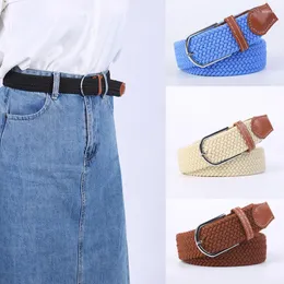 Cintos da versão estendida de cinto de tecido elástico para mulheres de calia de fivela de agulha jeans Salia de jeans Salia