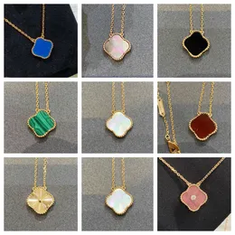 Jewelry Four Clover Designer Highly Quality Gold Necklace Valentine Mother's Day for Girlfriend with Box Jewellery