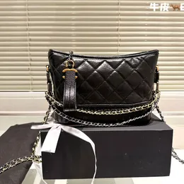 Moda Tasarımcı Gezici Çanta Donanım Zinciri Donanım Kumaş Fil Baskı Sentetik Cowhide Deri El Taşınması CrossBody Çanta Boyutu 20 Katlanır Hediye Kutusu