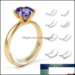Andra 8 storlekar Sile Invisible Ring Size Adjuster Reducer Sizer Fit Every Rings Drop Leverans smycken Verktyg Utrustning Otwkd