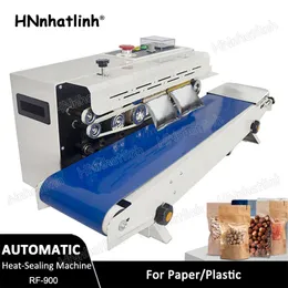 FR-900 Plastic Bag Band Sealing Machine Sealer Auto Horizontal Bag Sealer Continuous