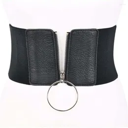Cinture con cinturino con corsetto in metallo anello cingolio cummerds cumberds largo cintura elastica femmina elastico cintura