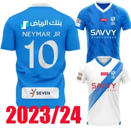 23 24 Al Hilal Saudi Soccer Jerseys Neymar Jr Kids Kit 2023 2024 Football Shirt Home Away Malcom Neves SergeJ Vietto Koulibaly Lghalo Kanno Top Camisetas Futbol