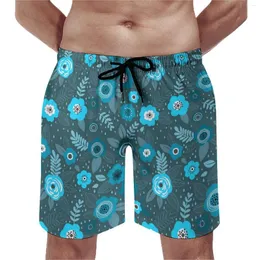 Мужские шорты летняя доска элегантная кусочка цветочных спортивных цветов Дизайн короткие брюки повседневные удобные плавающие сундуки плюс размер