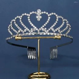 Nakrycia głowy ślubne korona nyszek nr rzędne dziewczęta urodziny i korony dla kobiet akcesoria do włosów impreza biżuteria prezent druhna