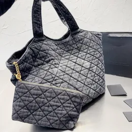 Tygväskan denim Messenger Bag Loulou Puffer Fashion Classic Designer Kvinnor Väskor Y Formväskor Högkvalitativa Luxurys handväskor