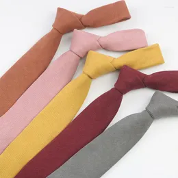 Ties Bow Ties Fashion 7.5cm Wine White Solid Soede Super Super Necktie for Woman Man Ascual Wedding Party Associory Gift