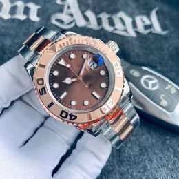 Wysokiej jakości zegarek dla mężczyzn Luksusowy zegarek modowy Rose Gold Automatyczny ruch zegarek Waterproof Waterproof zegarek ze stali nierdzewnej Sapphire Designer Watch Jason007