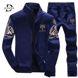Mens Tracksuits Tracksuit Fleece Jacket and Sweepants 2 조각 세트 Spring Autumn Sports Suit Long Sleeve Set Men Sweat Suit 230818
